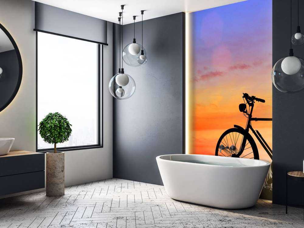 Bicicletta vintage al tramonto