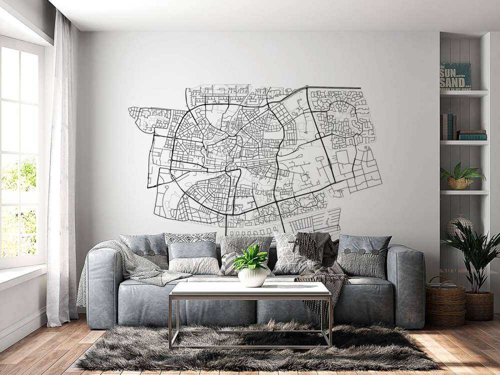 Mappa di Leeuwarden, bianco