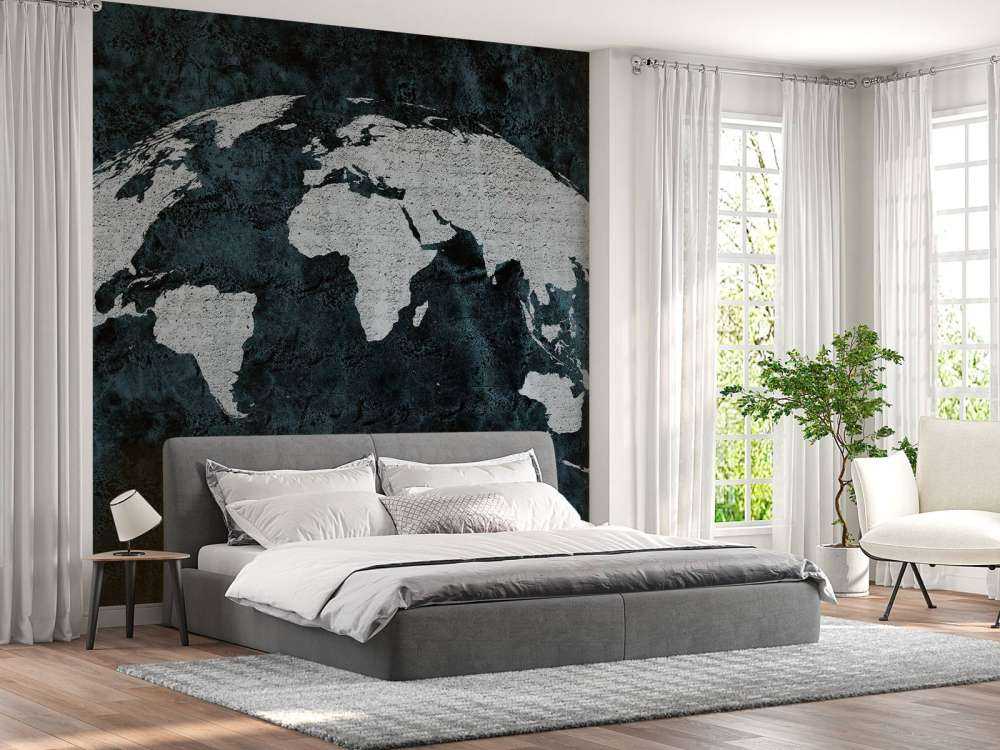 Mappa del mondo struttura in cemento armato