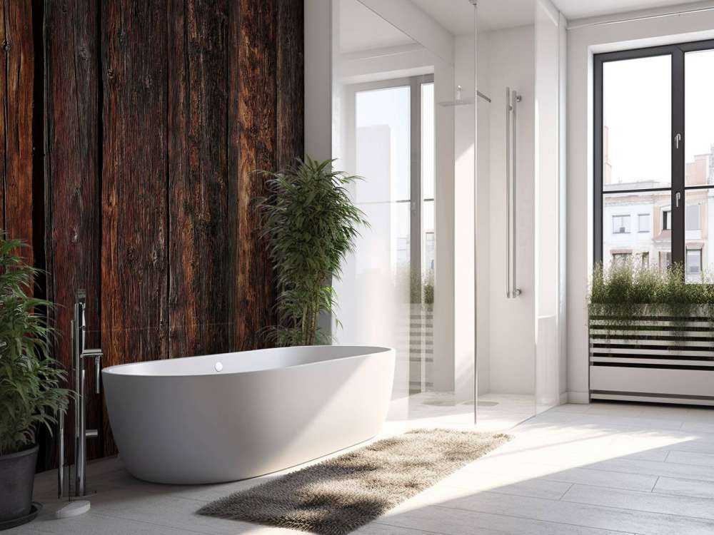 Legno verticale scuro