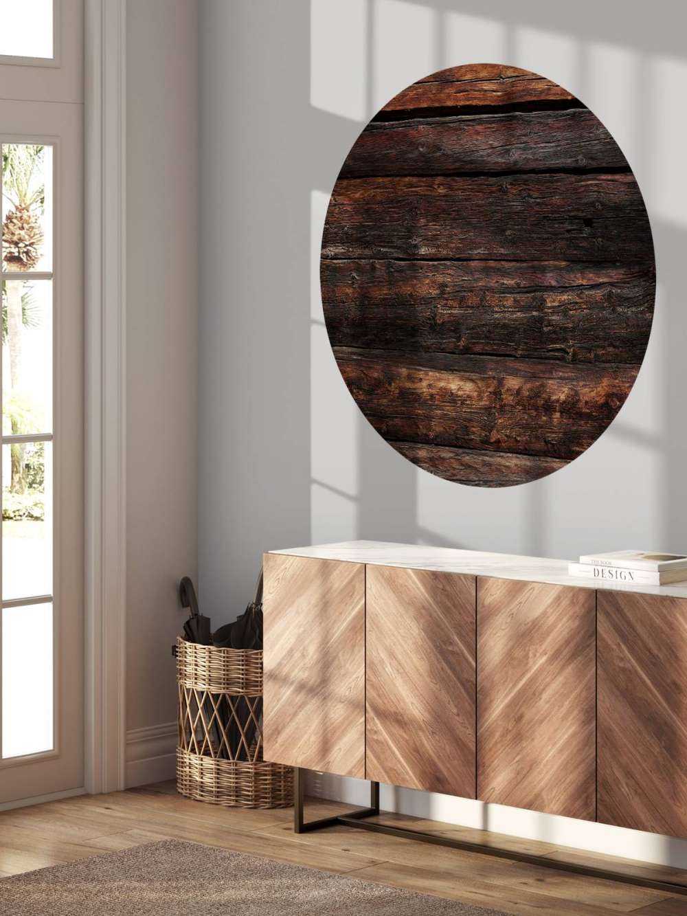 Legno vecchio bruciato