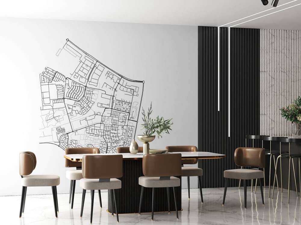 Mappa di Dronten, bianco 