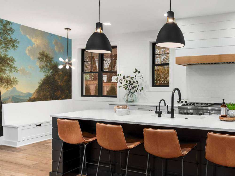 Paesaggio italiano con artista