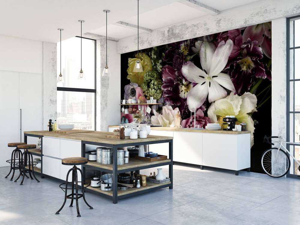 Fiori colorati scuri