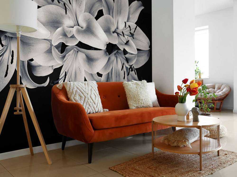 Fiori in bianco e nero