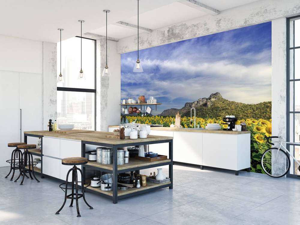 Campo fiorito giallo