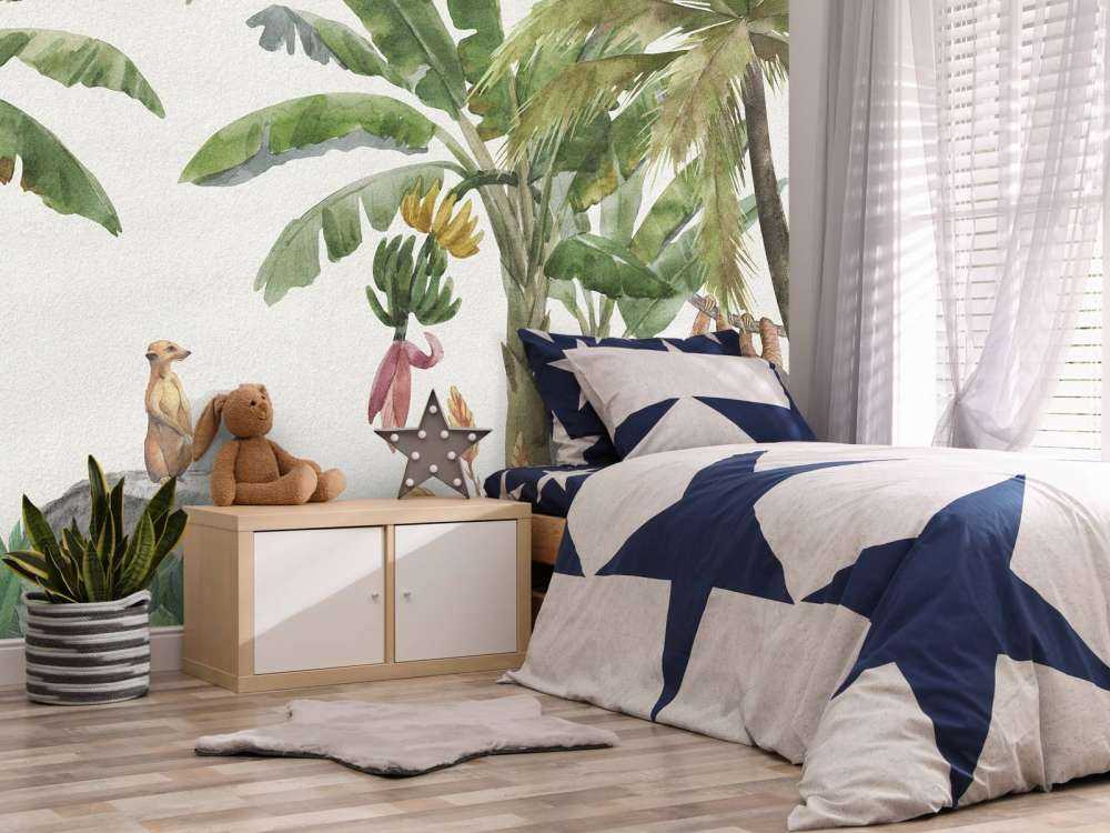 Giungla con animali colorati