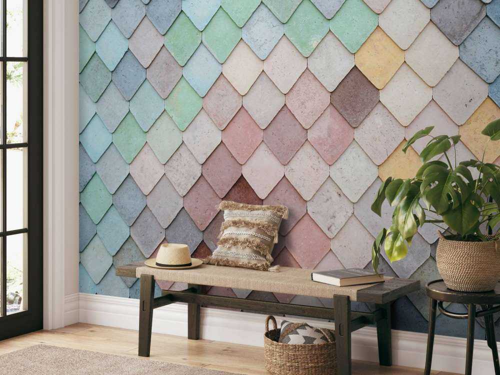 Piastrelle color pastello