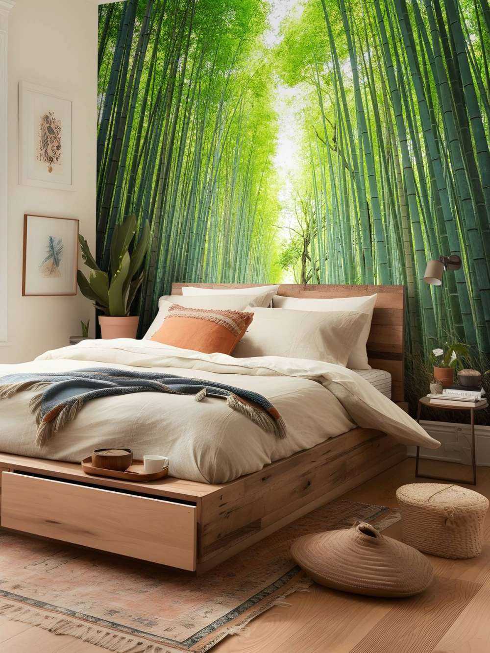 Sentiero attraverso il bambù