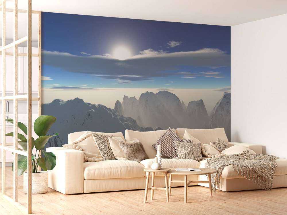 Panorama delle cime innevate