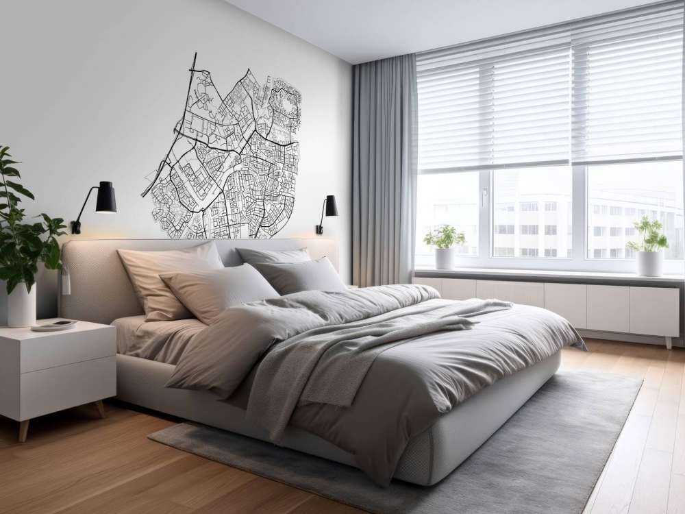 Mappa di Leida, bianco 
