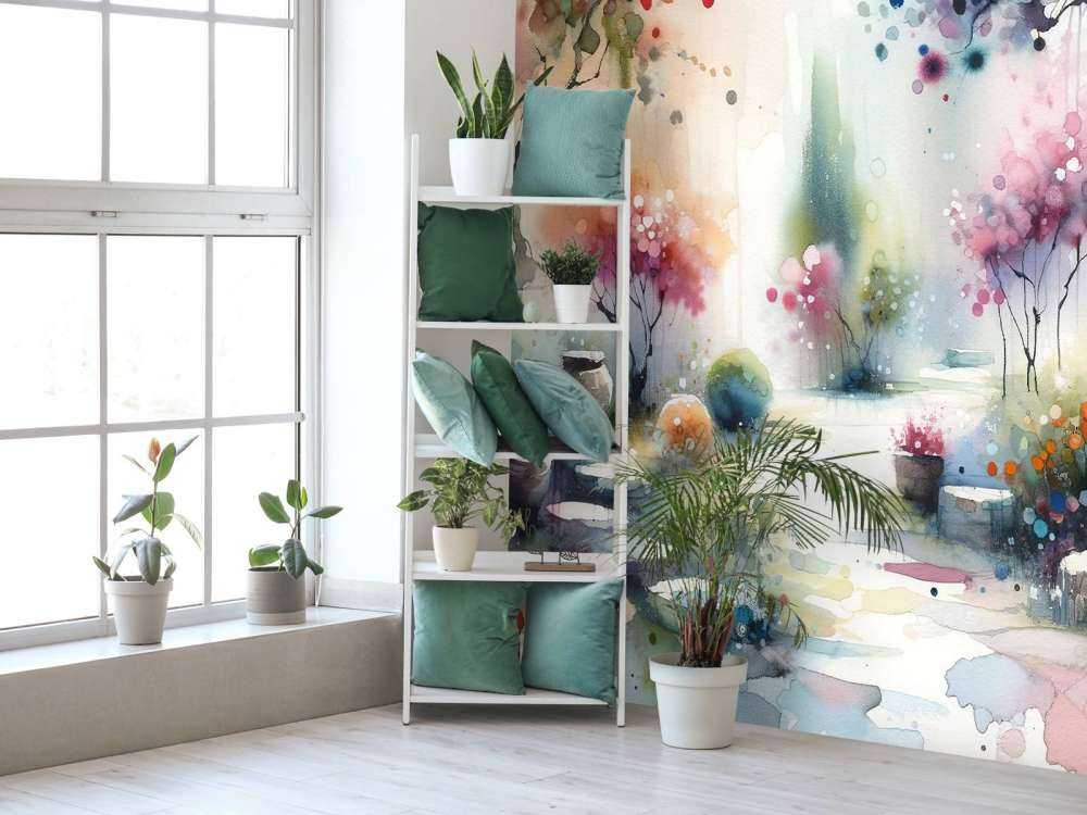 Dreamlike Garden Pathway Scene