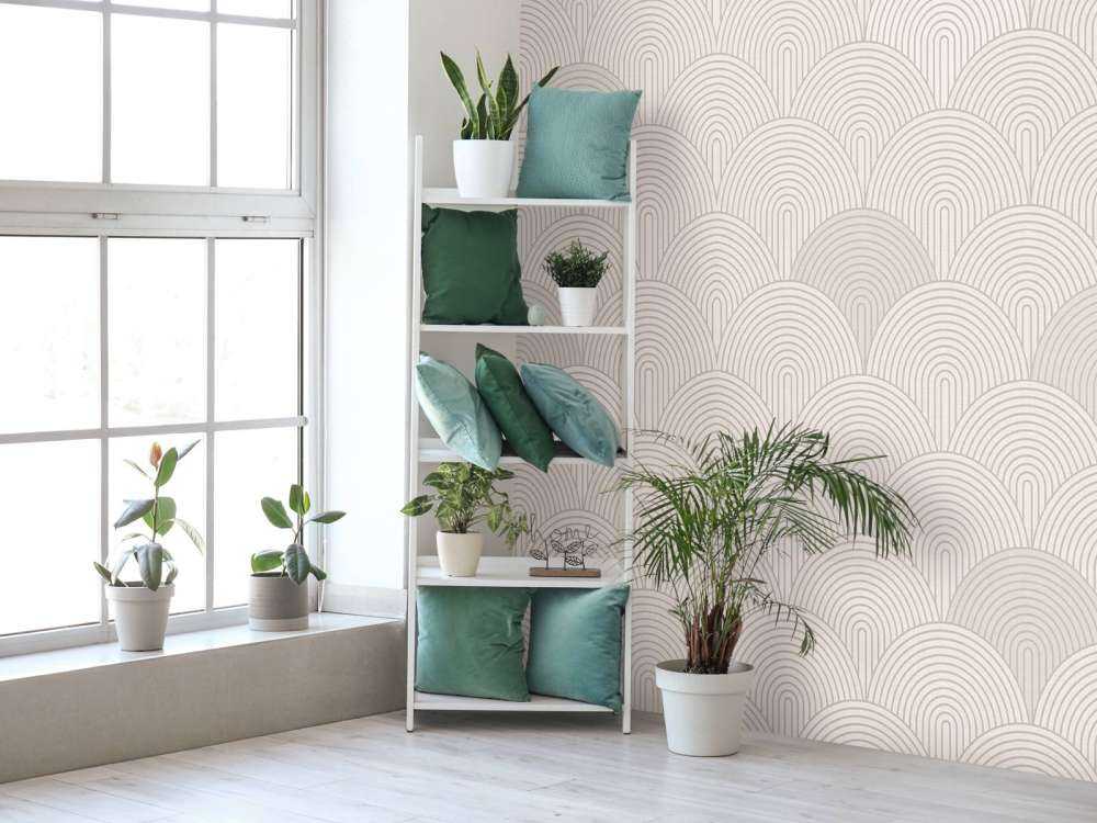 Boho Arches & Curves - beige neutro