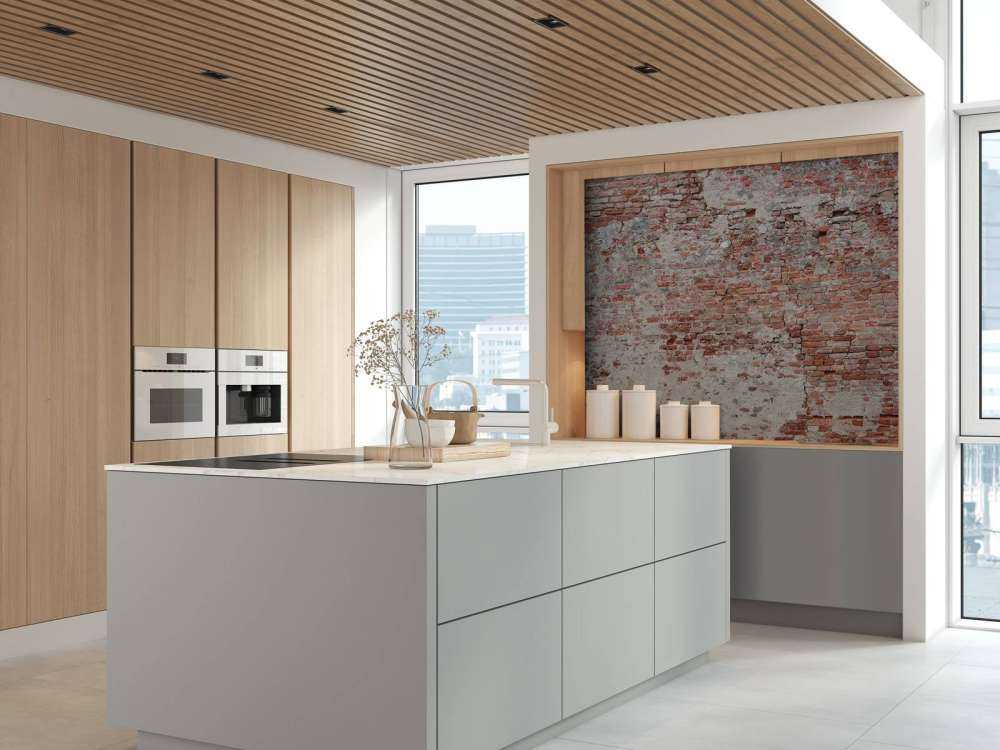 Muro di mattoni in rovina