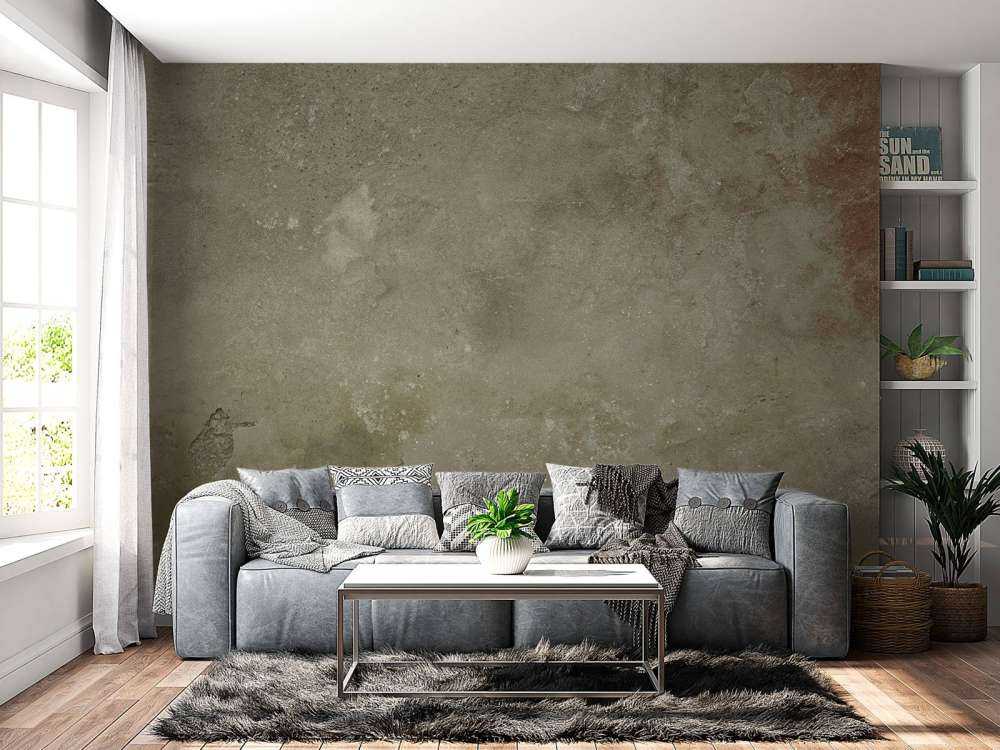 Vecchio muro con stucco rovinato dalle intemperie