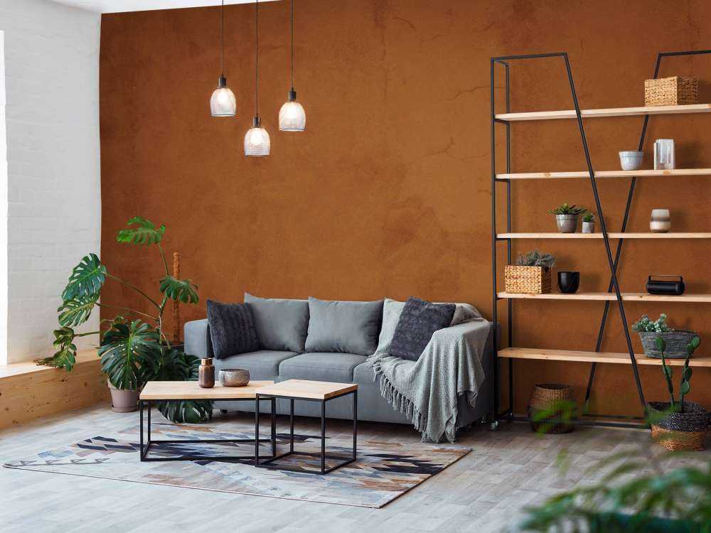 Calcestruzzo rosso marrone