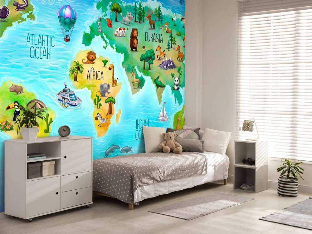Mappa mondo per bambini