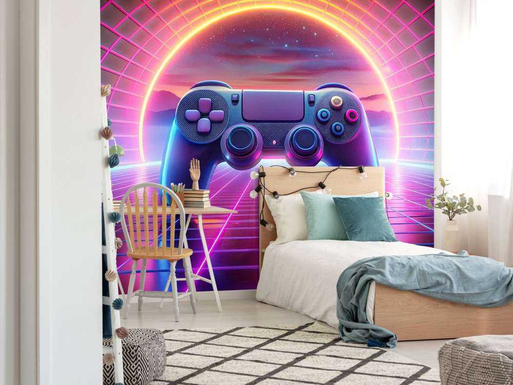 Retro Neon Gamewereld