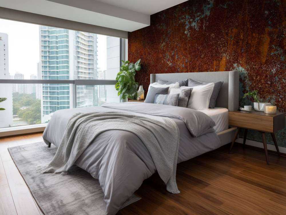 Struttura metallica arrugginita