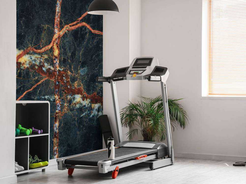 Marmo blu con colore rame