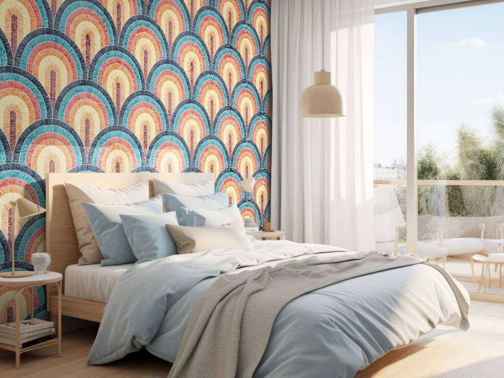 Stampa ondulata bohémien