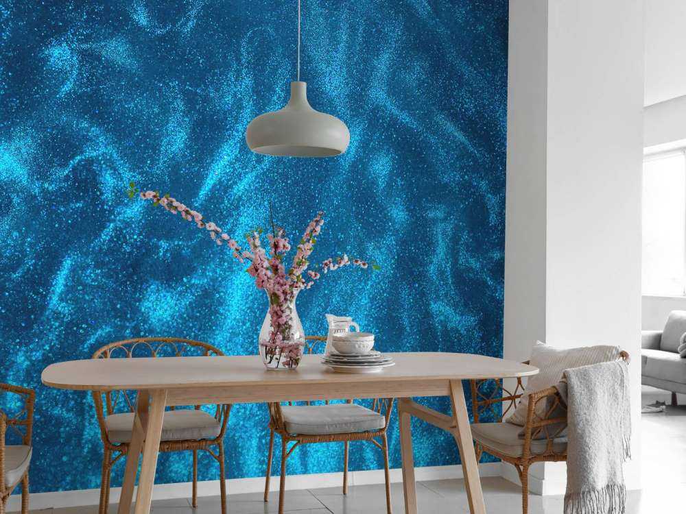 Ruscello di glitter blu