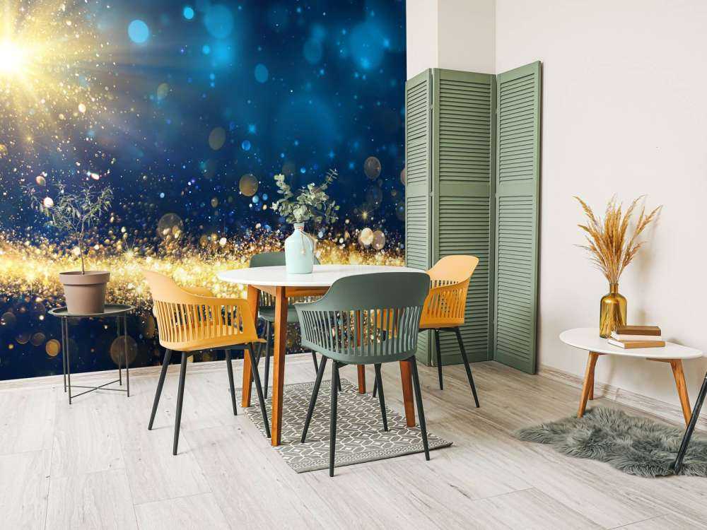 Stella nella notte scintillante