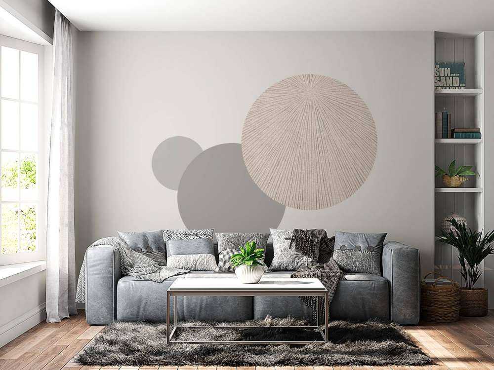 Texture con linee in marrone lino