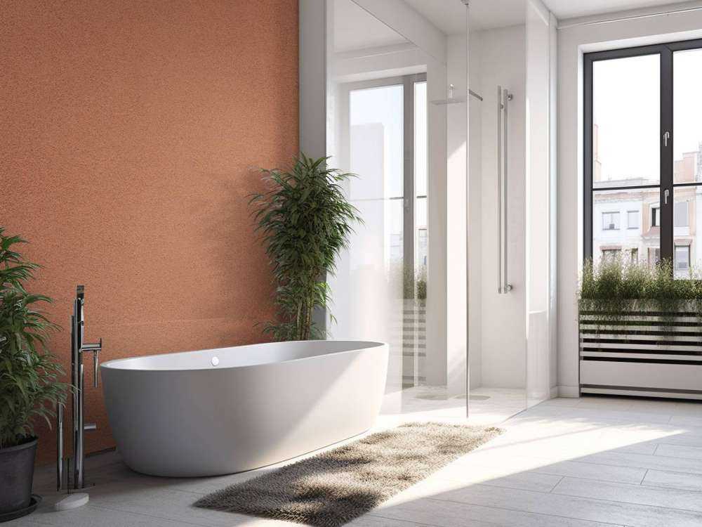 Calcestruzzo terracotta con struttura leggera