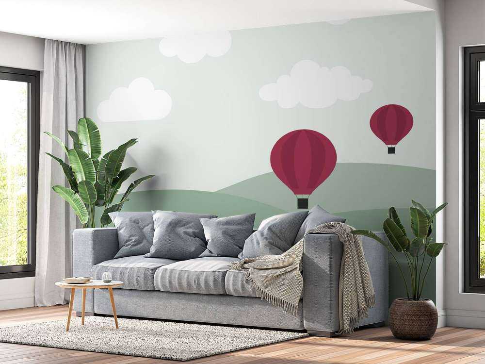 Colline con mongolfiere