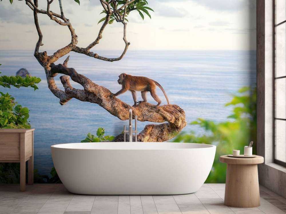 Scimmia su un albero