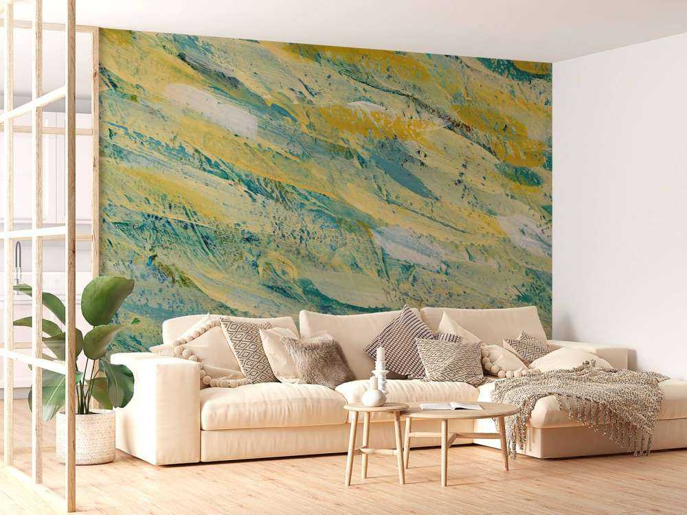 Strisce di vernice colorata