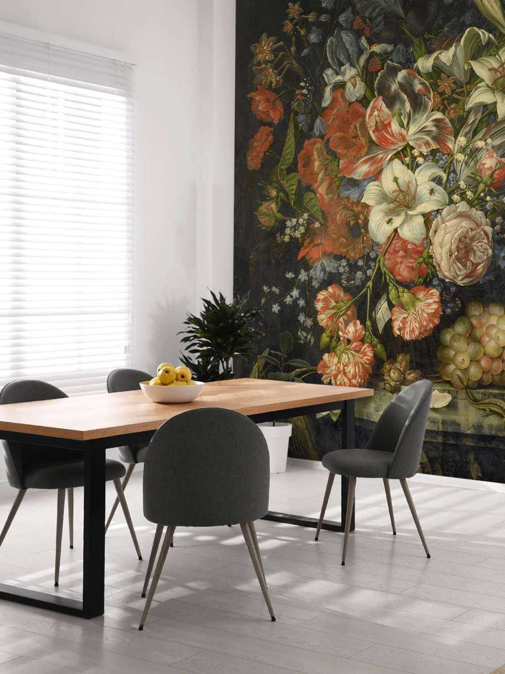 Natura morta con fiori e frutti