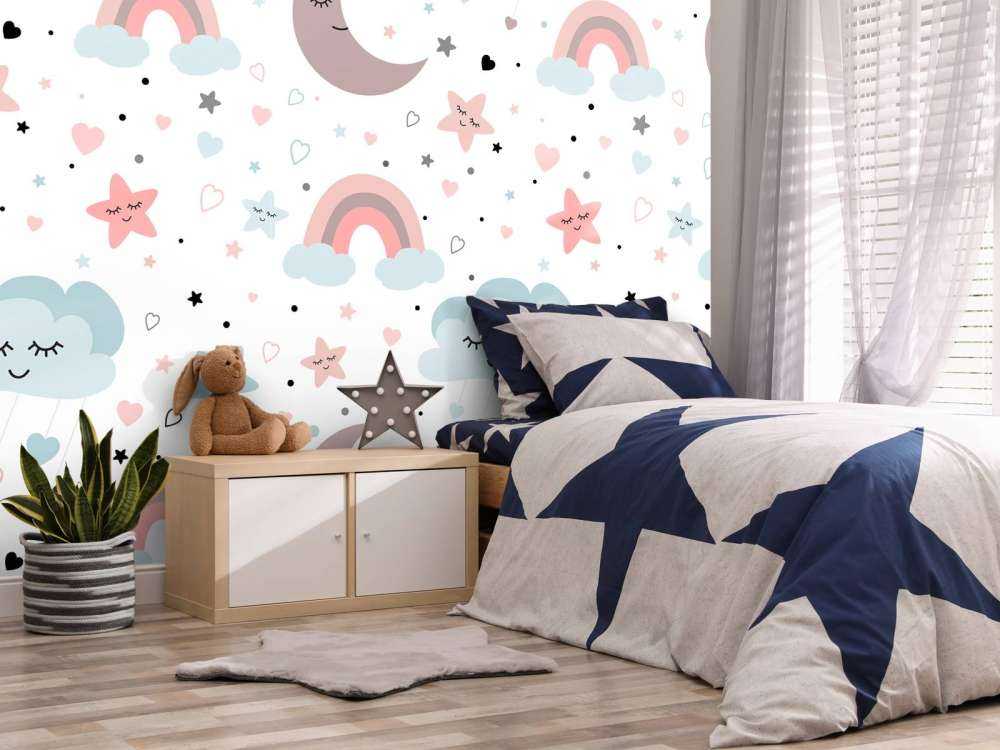 Nuvole, lune e arcobaleni