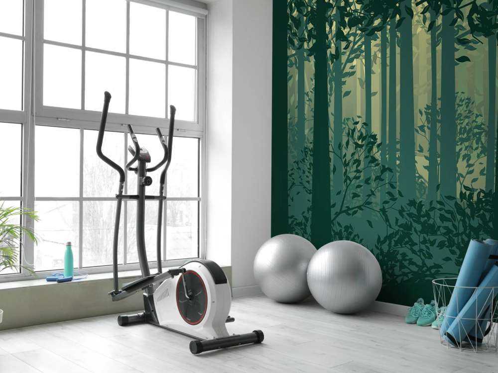 Paesaggio forestale astratto