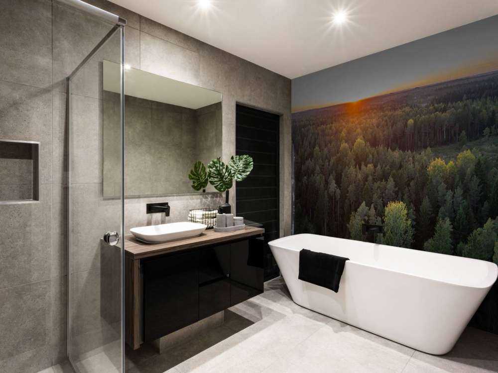 Foto aerea di alberi autunnali