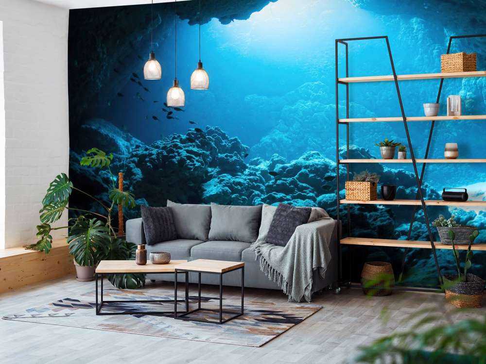 Grotta sotto l'acqua