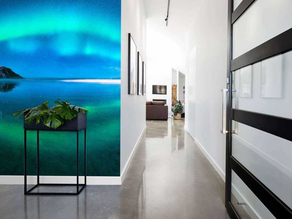 Riflessione dell'aurora boreale