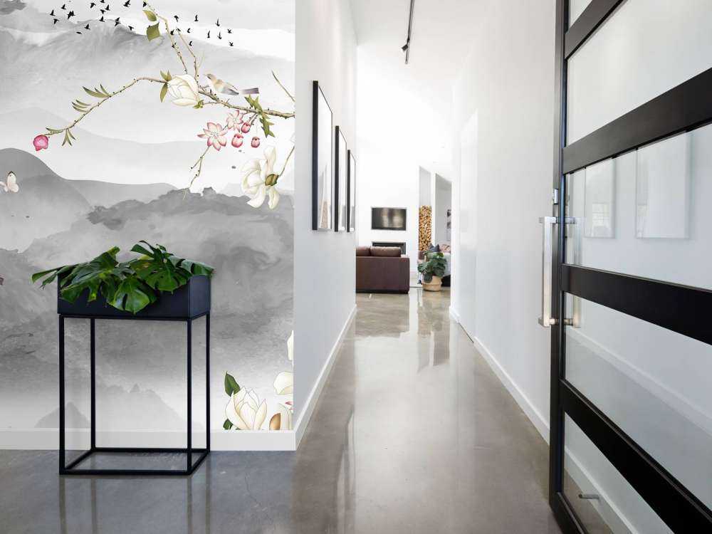 Montagne e colline grigie