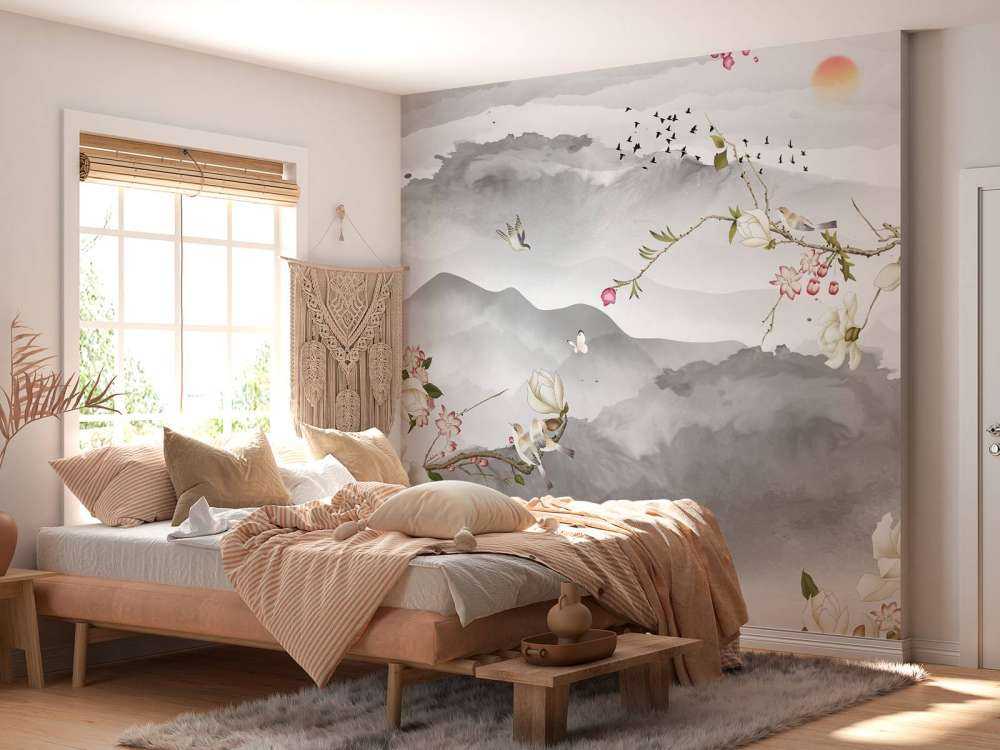 Montagne e colline grigie