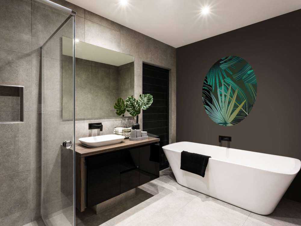 Panorama foglie tropicali