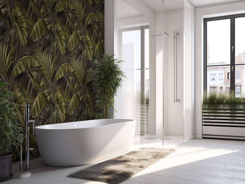 Foglie di banana scura