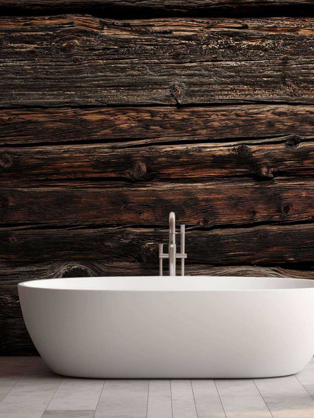 Vecchio legno scuro orizzontale