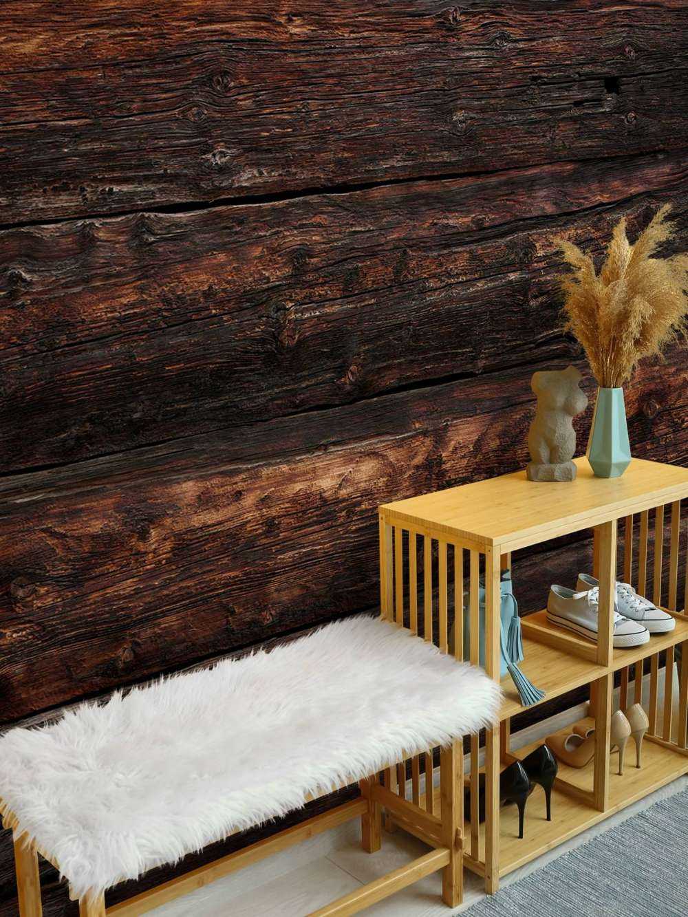 Legno vecchio bruciato