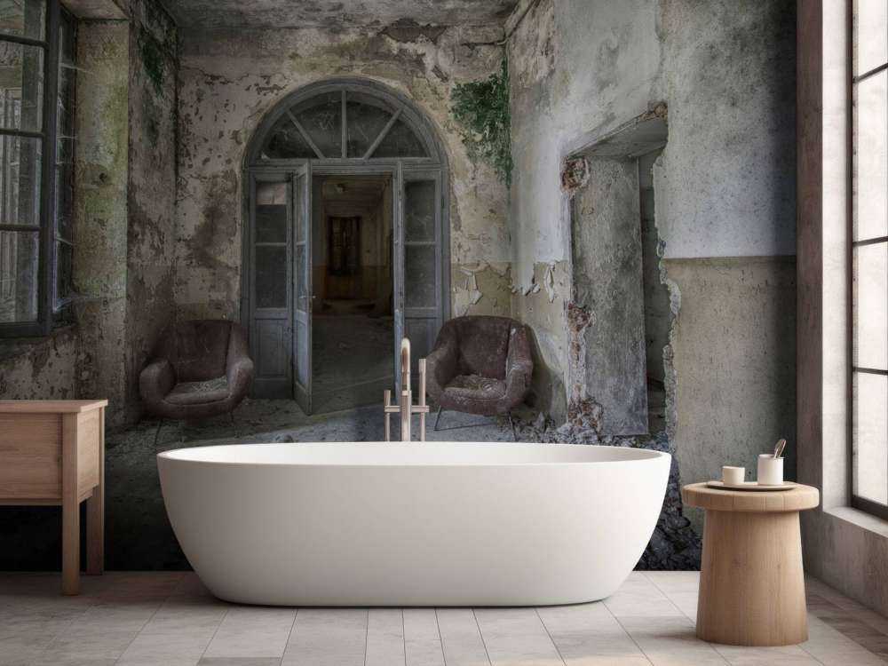 Corridoio in casa abbandonata