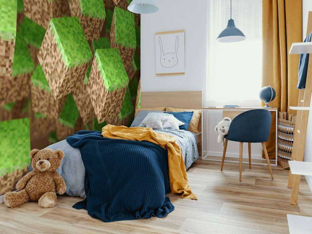 Blocchi d'erba 3D Minecraft