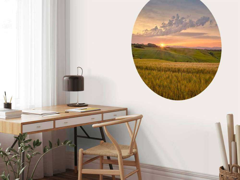 Tramonto in un paesaggio italiano