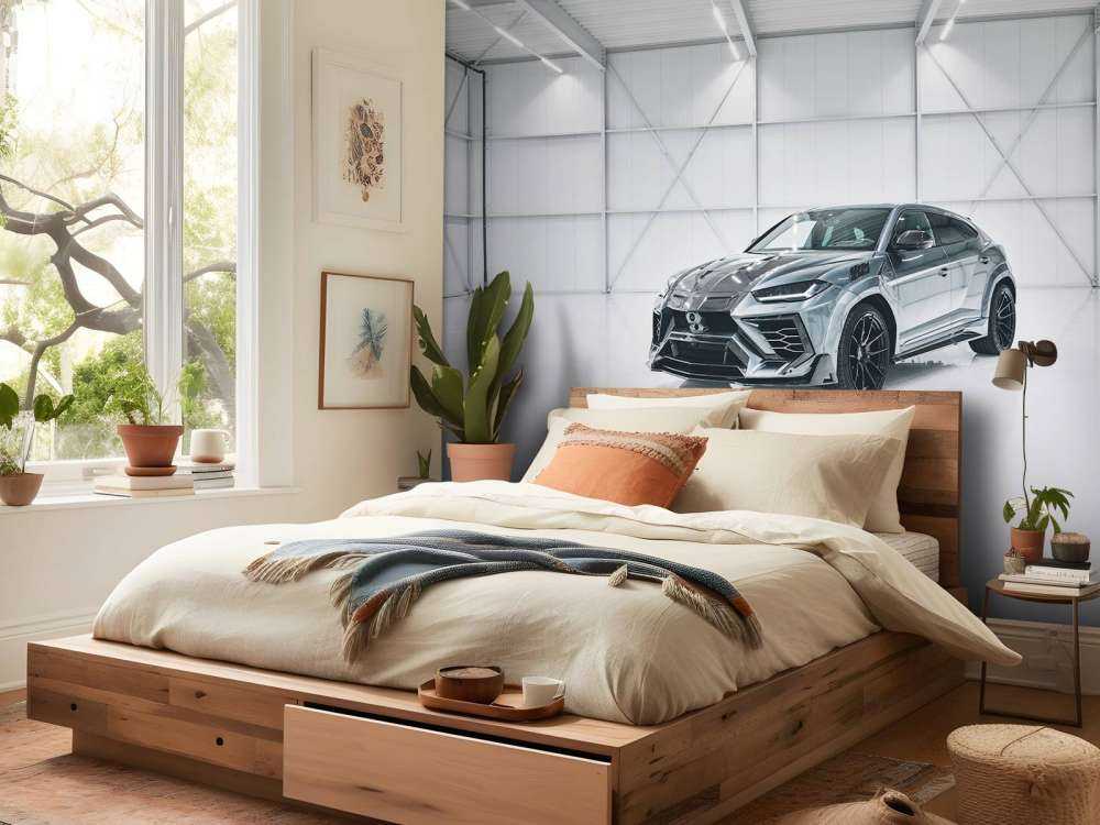 Lamborghini in sala bianca