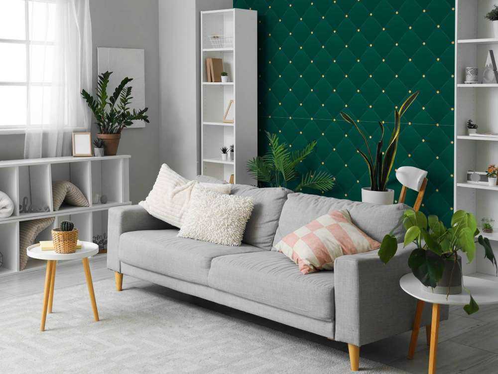 Modello chesterfield verde scuro