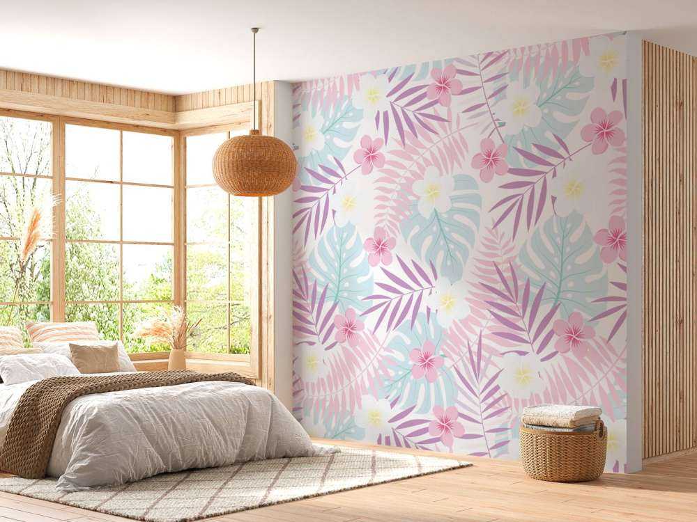 Fiori e foglie pastello